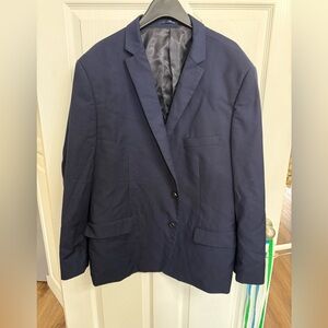 Giorgio Fiorelli Navy Blue Blazer Size 52 Tailored Mens Sport Coat super fine